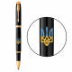 Набор Parker IM UKRAINE Black GT RB Пылающий Трезубец (ручка-роллер + блокнот Parker)