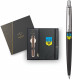 Набор Parker JOTTER Originals UKRAINE Black CT BP Трезубец сине-желтый (шариковая ручка + блокнот Parker)