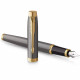 Ручка перьевая Parker IM Grey Lacquer GT FP F 21 111