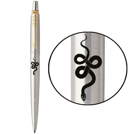 Ручка кулькова Parker JOTTER ZODIAC Stainless Steel GT BP Змія 16032_Z404b