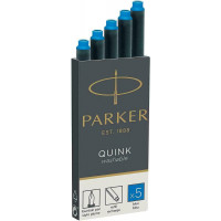 Картриджи Parker Quink /5шт. син. смываемые блистер 11 416WBL