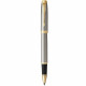 Ручка-роллер Parker IM Brushed Metal GT RB блистер 22 226