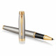 Ручка-роллер Parker IM Brushed Metal GT RB блистер 22 226