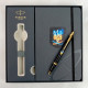 Набір Parker IM UKRAINE Black GT BP Палаючий Тризуб (кулькова ручка + блокнот Parker)