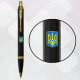 Ручка шариковая Parker IM UKRAINE Black GT BP Герб Украины сине-желт. 22032_T0076u