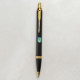 Ручка шариковая Parker IM UKRAINE Black GT BP Герб Украины сине-желт. 22032_T0076u