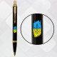 Ручка кулькова Parker IM UKRAINE Black GT BP Тризуб фігурний на тлі прапора 22032_T1026u