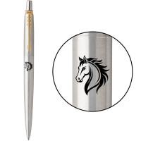 Ручка шариковая Parker JOTTER ZODIAC Stainless Steel GT BP Огненный конь 16032_Z501b