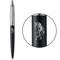 Ручка кулькова Parker JOTTER ZODIAC Bond Street Black CT BP Червоний кінь 16232_Z502w