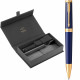 Набір Parker INGENUITY Blue Lacquer GT BP (кулькова ручка + шкір.чохол)