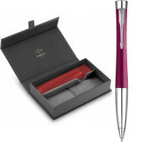 Набір Parker URBAN Vibrant Magenta CT BP (кулькова ручка + червоний чохол)