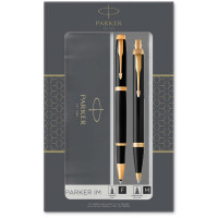 Набір ручок Parker IM Black GT RB+BP (ролерна + кулькова)