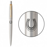 Ручка кулькова Parker JOTTER DESIGN Stainless Steel GT BP Щаслива підкова 16032_R106b
