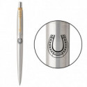 Ручка кулькова Parker JOTTER DESIGN Stainless Steel GT BP Щаслива підкова 16032_R106b