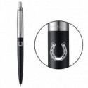 Ручка шариковая Parker JOTTER DESIGN Bond Street Black CT BP Подкова на счастье 16232_R107w