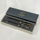 Набор ручек Parker SONNET Black Lacquer GT FP+BP (перьевая + шариковая)