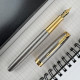 Набор Parker SONNET Cisele Silver GT FP18 F (перьевая ручка + кож.чехол)