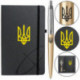Набор Parker JOTTER XL UKRAINE Matt Gold CT BP Трезубец (шариковая ручка + блокнот Parker)