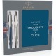 Набор ручек Parker JOTTER 17 Waterloo Blue CT BP + SS CT BP + блокнот в подар.упаковке PXMAS18 16 972b18