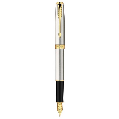Ручка перова Parker SONNET Stainless Steel GT FP 84 512