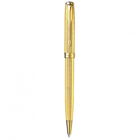 Кулькова ручка Parker Sonnet Chiselled Gold GT BP 85 432G