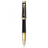 Ручка перьевая Parker Premier Black Lacquer GT FP18 F 89 712