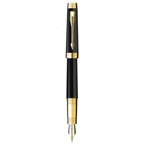 Ручка перьевая Parker Premier Black Lacquer GT FP18 F 89 712