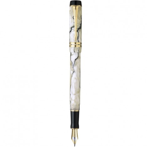 Ручка перьевая Parker DUOFOLD Pearl and Black FP18 F 97 612Ж