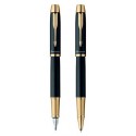 Набор Parker IM Black GT FP RB (перьевая ручка + ручка роллер)