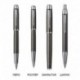 Набор Parker IM Premium Dark Gun Metal Chiselled CT FP+BP (перьевая + шариковая ручка)
