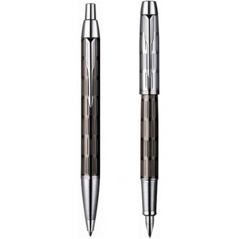 Набор Parker IM Premium Custom Chiselled FP+BP (перьевая + шариковая ручка)