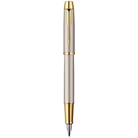 Перьевая ручка Parker IM Brushed Metal GT FP F 20 312T