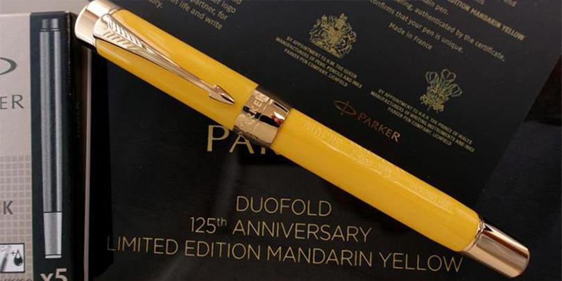 Роскошная ручка Duofold Mandarin Yellow Limited Edition