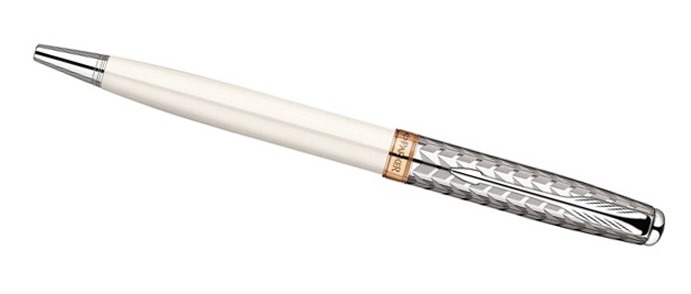 Шариковая ручка Parker Sonnet Metal & Pearl CT BP 85 532M