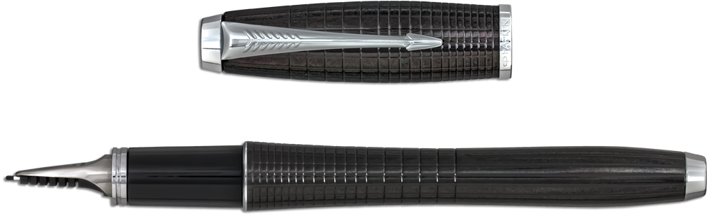 Ручка роллер Parker Premium Ebony Metal Chiselled 5TH 21 252Ч