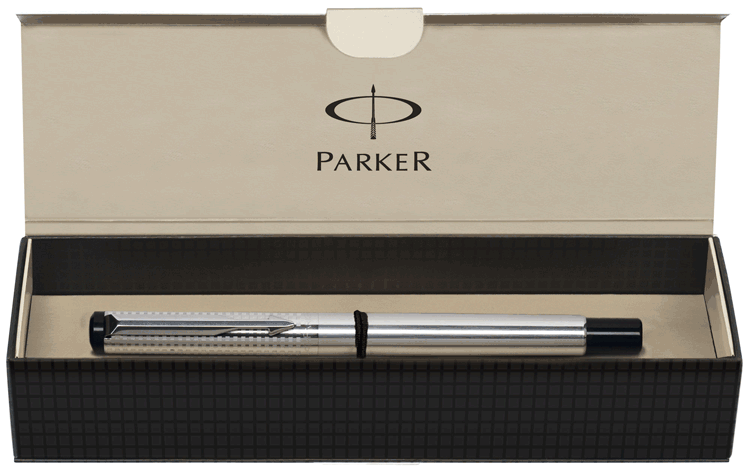 Ручка роллер Parker Premium Shiny SS Chiselled RB 04 022S