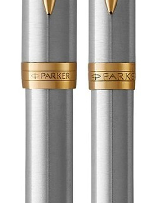 Набор Parker SONNET Stainless Steel GT RB+BP (роллер + шариковая)