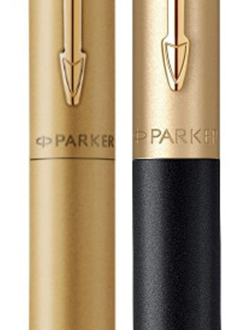 Набор Parker JOTTER XL Monochrome Gold GT BP + Matt Black & Gold GT BP (2 шариковые ручки)