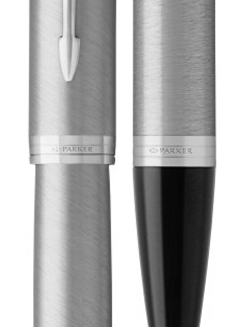 Набор ручек Parker IM Stainless Steel CT FP+BP (перьевая + шариковая)