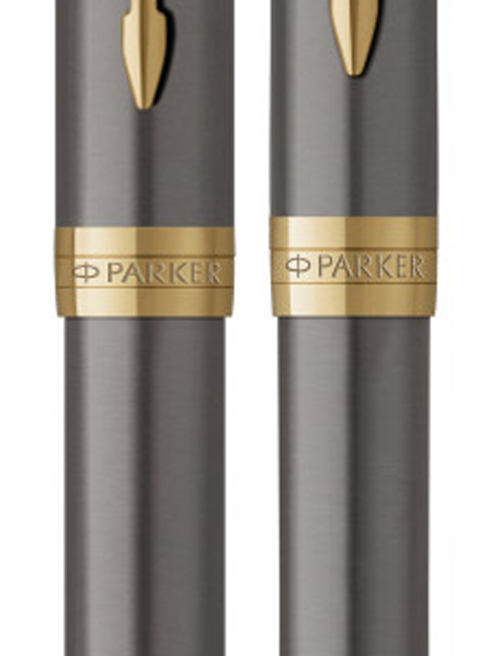 Набор ручек Parker SONNET Grey Lacquer GT FP+BP (перьевая + шариковая)