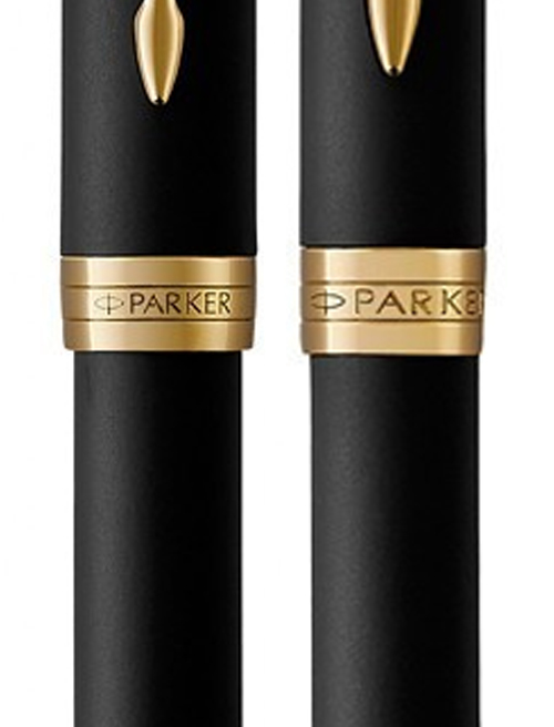 Набор ручек Parker SONNET Matte Black GT FP+BP (перьевая + шариковая)