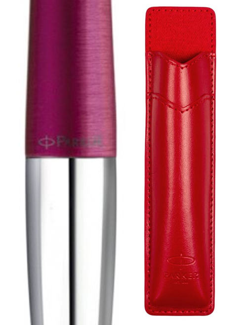Набір Parker URBAN Vibrant Magenta CT BP (кулькова ручка + червоний чохол)