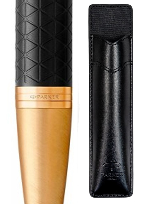 Набір Parker IM Premium Black GT BP (кулькова ручка + чохол)