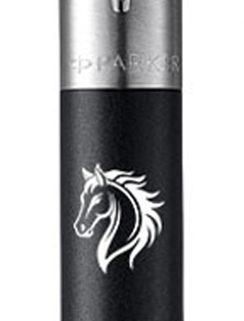 Ручка кулькова Parker JOTTER ZODIAC Bond Street Black CT BP Вогняний кінь 16232_Z501w