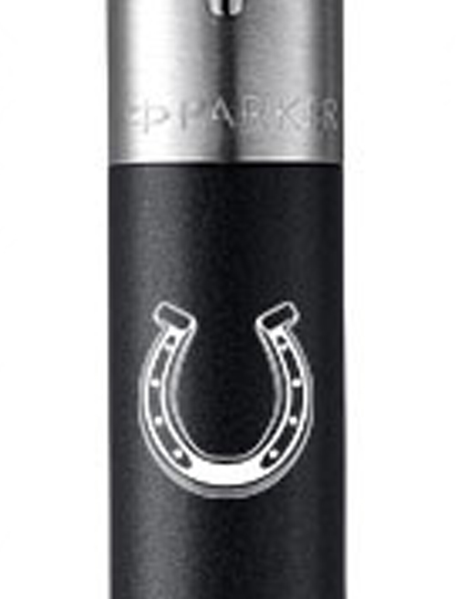 Ручка шариковая Parker JOTTER DESIGN Bond Street Black CT BP Подкова на счастье 16232_R107w