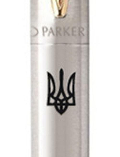 Ручка кулькова Parker JOTTER Stainless Steel GT BP Тризуб 16032_TR