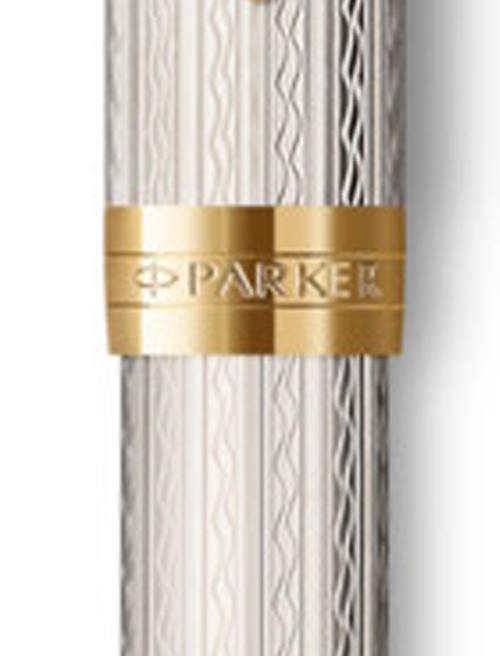 Ручка перьевая Parker SONNET Premium Silver Mistral GT FP18 F 88 611