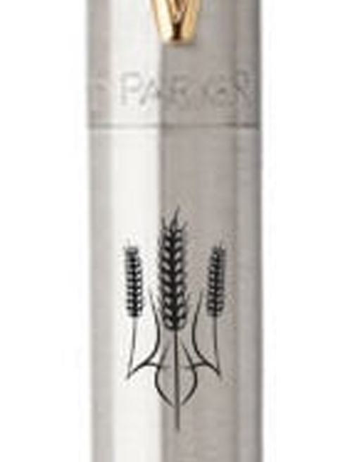 Ручка кулькова Parker JOTTER Stainless Steel GT BP Тризуб з колосків 16032_T059b
