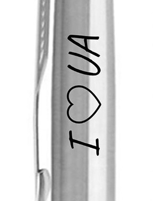 Ручка кулькова Parker JOTTER UKRAINE Stainless Steel CT BP I Love UA 16132_T207b