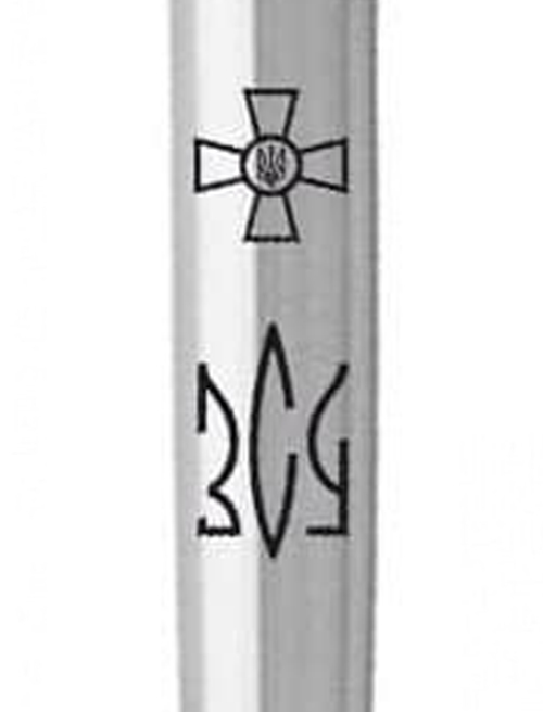Ручка кулькова Parker JOTTER ARMY Stainless Steel CT BP Емблема ЗСУ + Тризуб ЗСУ 16132_W101b